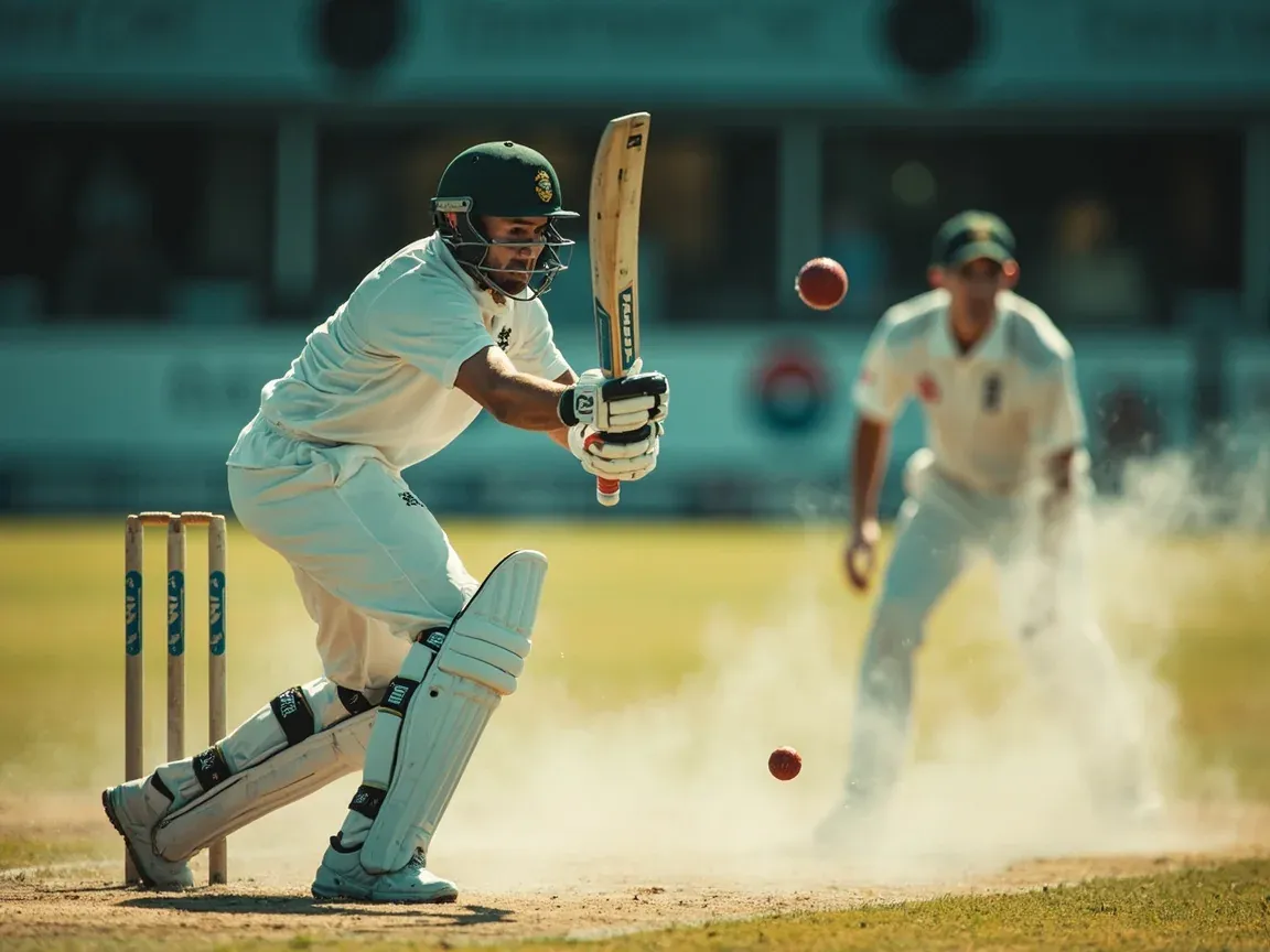 Wicketkeeper completing a stumping with bails airborne and the batter grounded